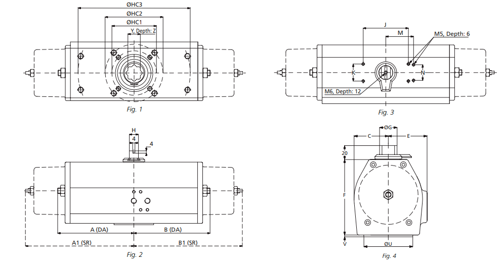 RC200 Double Acting Scothc Yoke Rotork Actuator